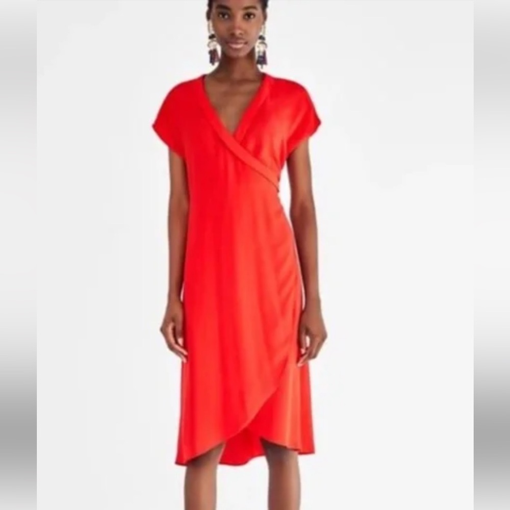 Zara Red Wrap Dress